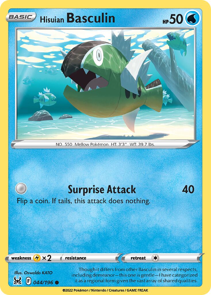 Hisuian Basculin 044/247 — Lost Origin (English Pokémon TCG card)