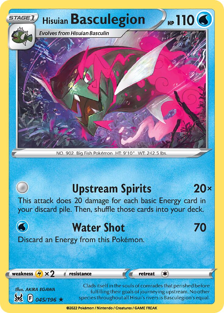 Hisuian Basculegion 045/247 — Lost Origin (English Pokémon TCG card)