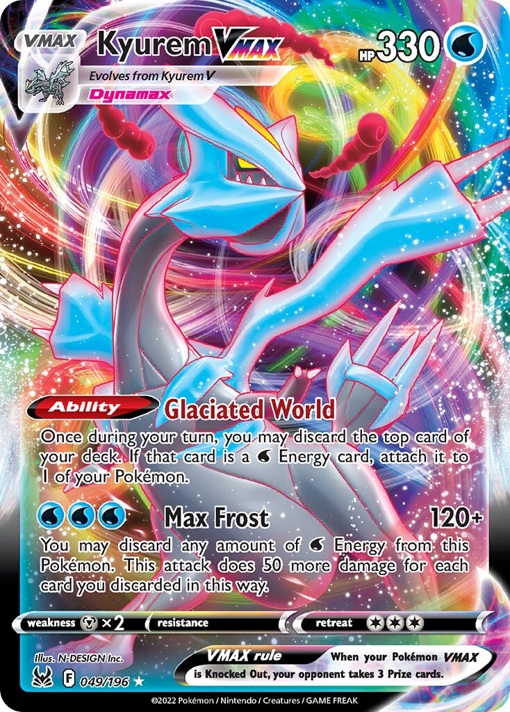 Kyurem VMAX 049/247 — Lost Origin (English Pokémon TCG card)