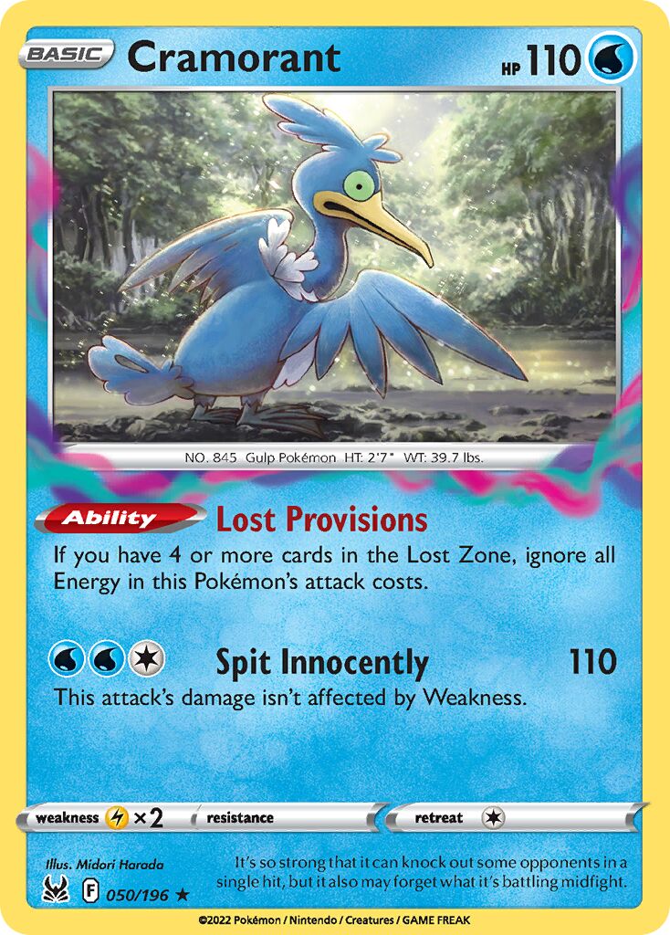 Cramorant 050/247 — Lost Origin (English Pokémon TCG card)