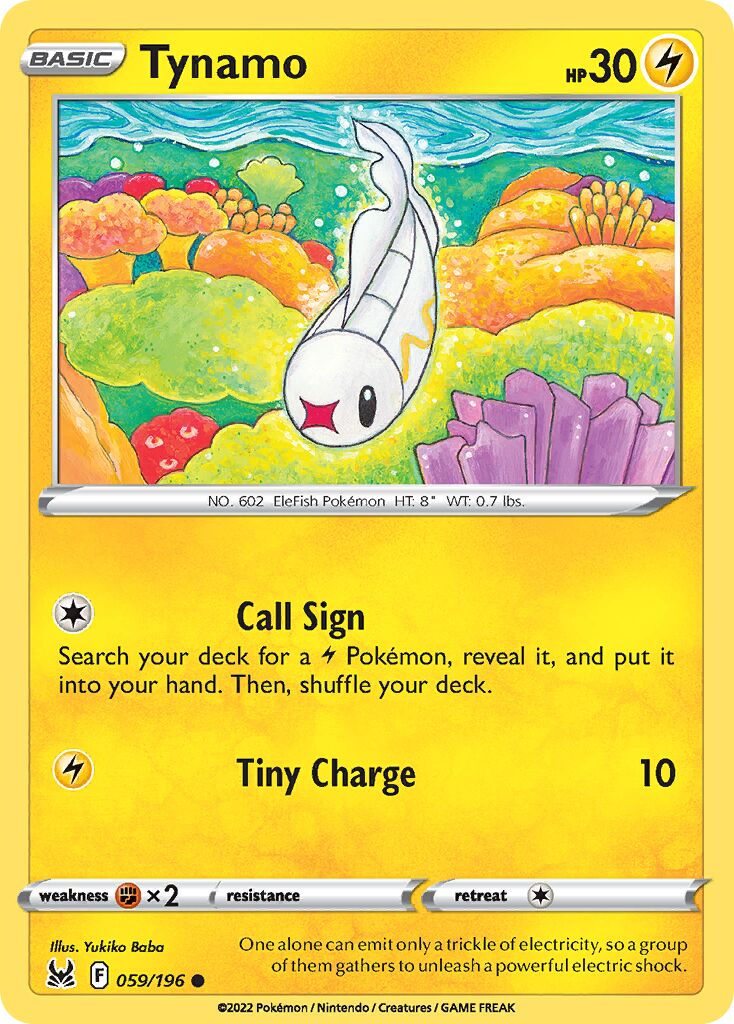 Tynamo 059/247 — Lost Origin (English Pokémon TCG card)