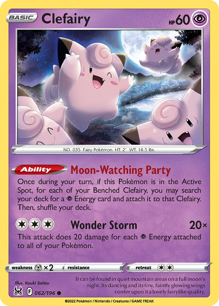 Clefairy 062/247 — Lost Origin (English Pokémon TCG card)