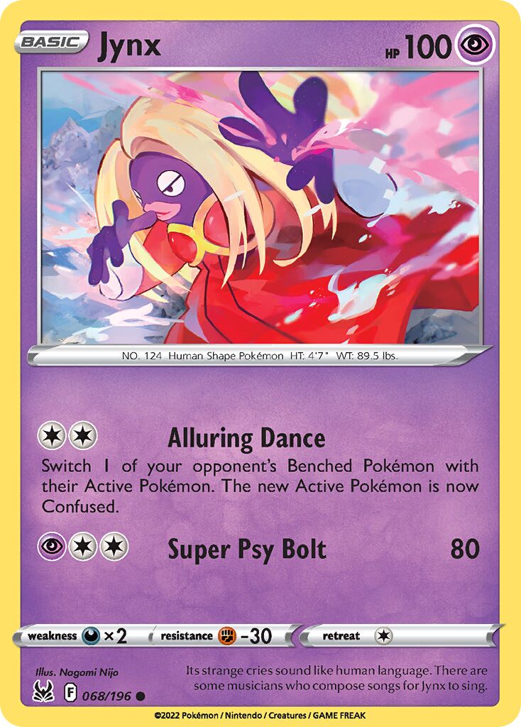 Jynx 068/247 — Lost Origin (English Pokémon TCG card)