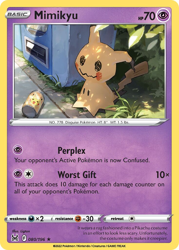 Mimikyu 080/247 — Lost Origin (English Pokémon TCG card)