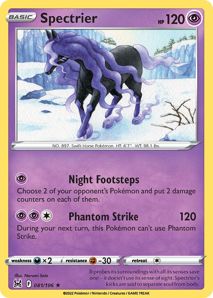 Spectrier 081/247 — Lost Origin (English Pokémon TCG card)