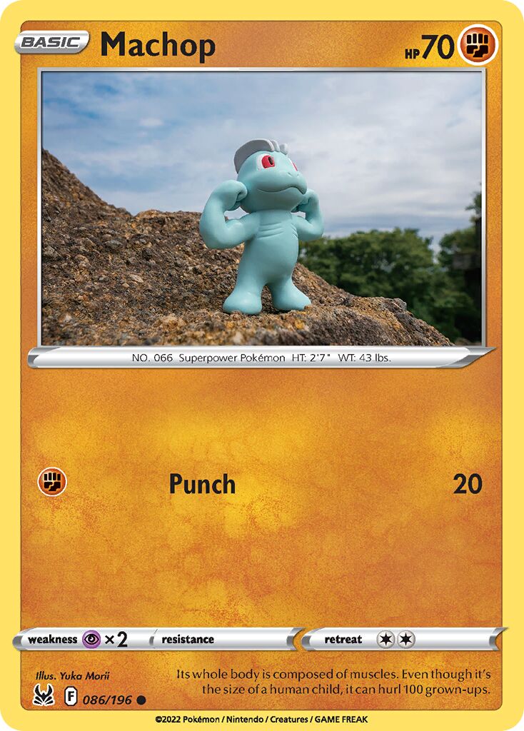 Machop 086/247 — Lost Origin (English Pokémon TCG card)