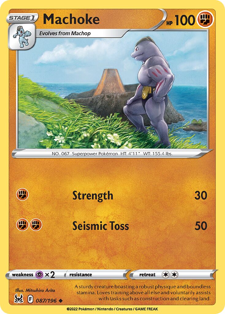 Machoke 087/247 — Lost Origin (English Pokémon TCG card)