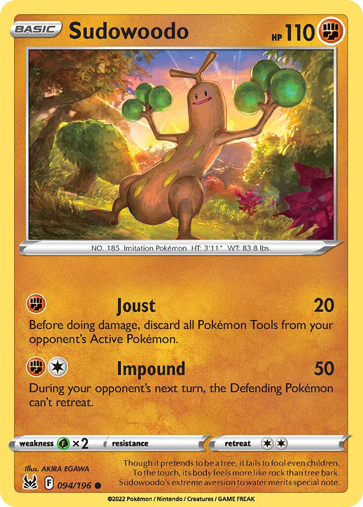 Sudowoodo 094/247 — Lost Origin (English Pokémon TCG card)