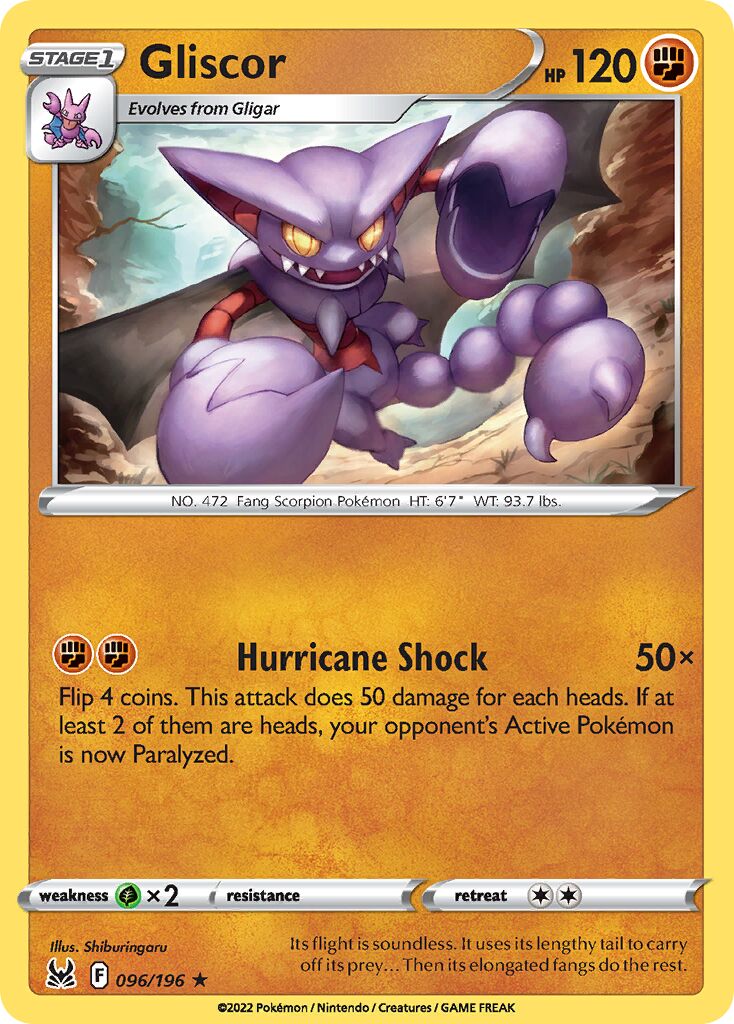 Gliscor 096/247 — Lost Origin (English Pokémon TCG card)