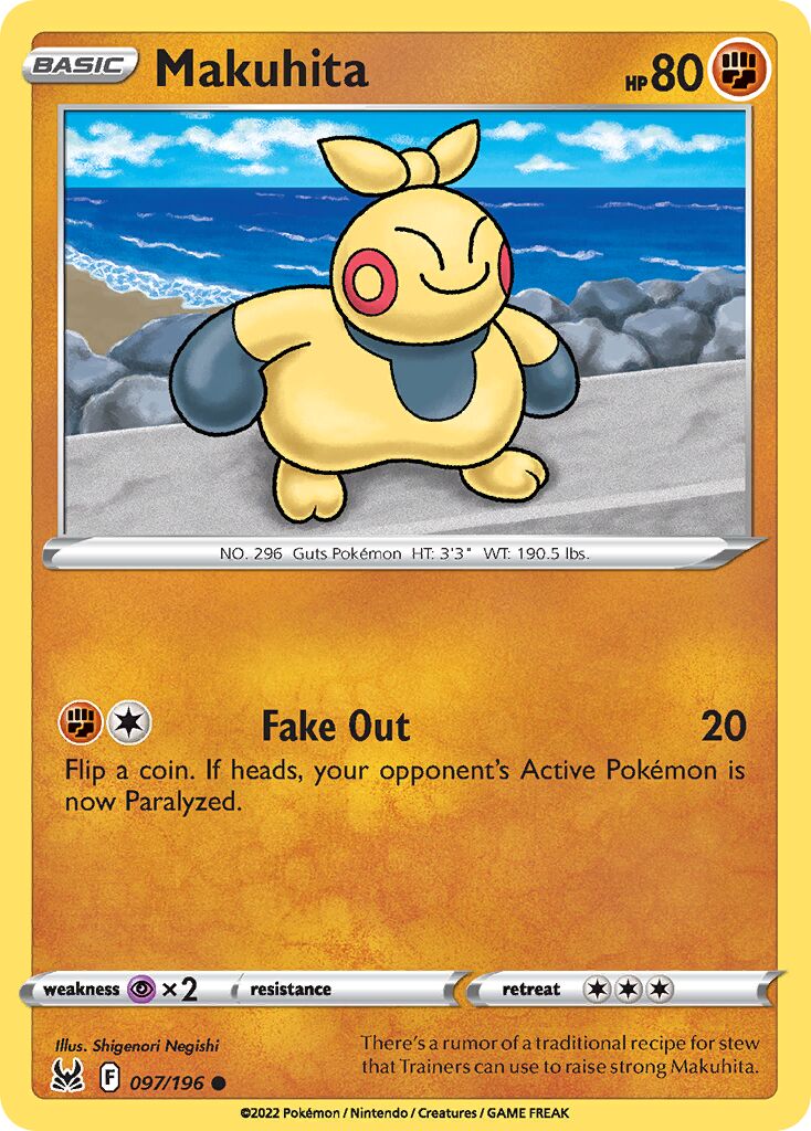 Makuhita 097/247 — Lost Origin (English Pokémon TCG card)