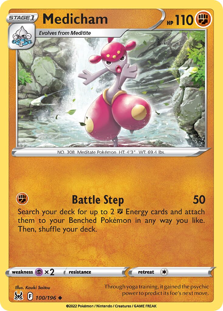 Medicham 100/247 — Lost Origin (English Pokémon TCG card)