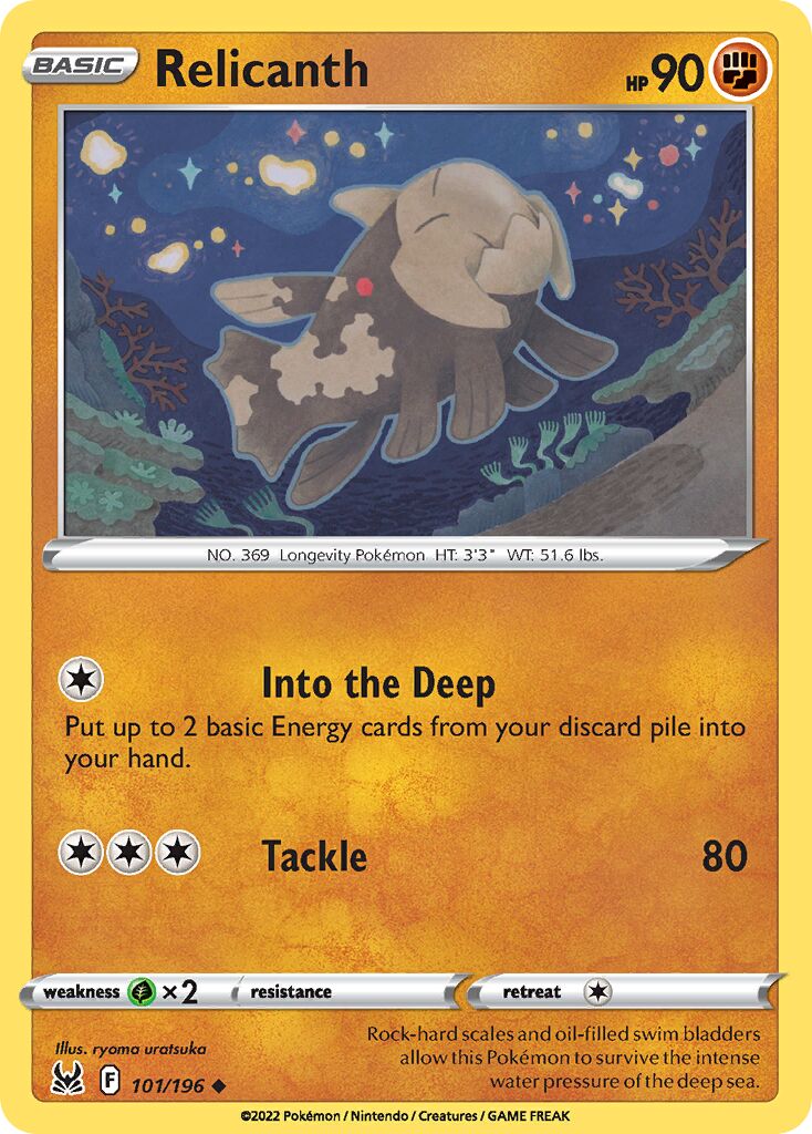 Relicanth 101/247 — Lost Origin (English Pokémon TCG card)