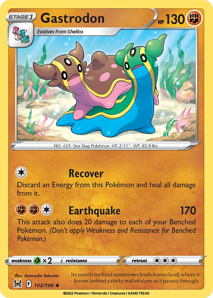 Gastrodon 102/247 — Lost Origin (English Pokémon TCG card)
