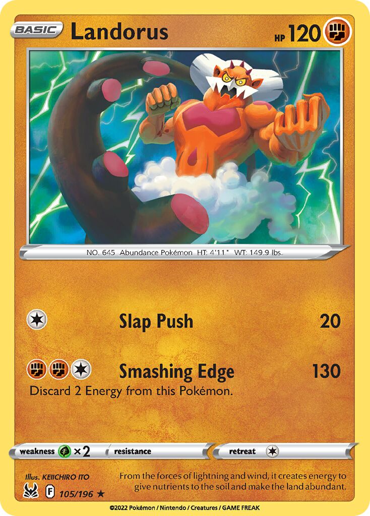 Landorus 105/247 — Lost Origin (English Pokémon TCG card)