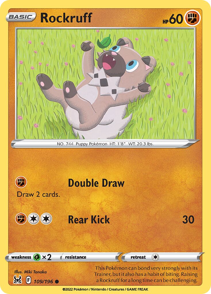 Rockruff 109/247 — Lost Origin (English Pokémon TCG card)