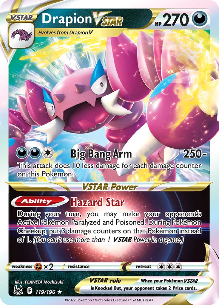 Drapion VSTAR 119/247 — Lost Origin (English Pokémon TCG card)