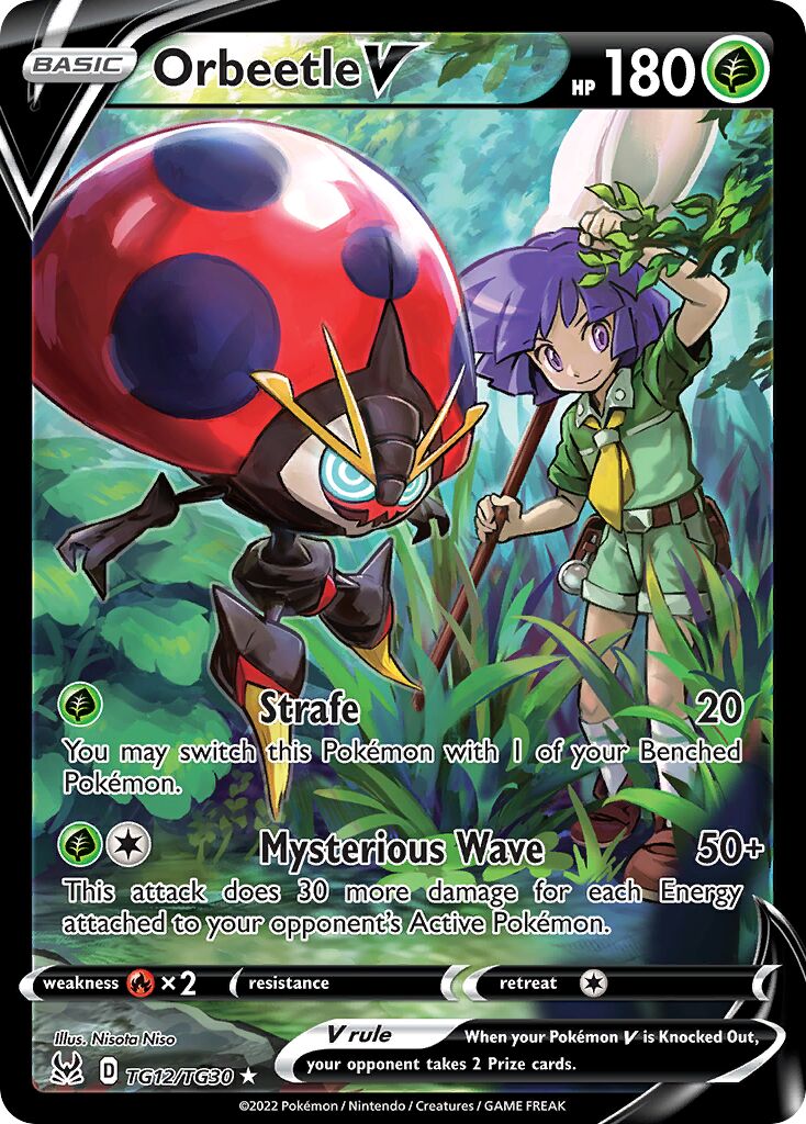 Orbeetle V TG12 — Lost Origin (English Pokémon TCG card)