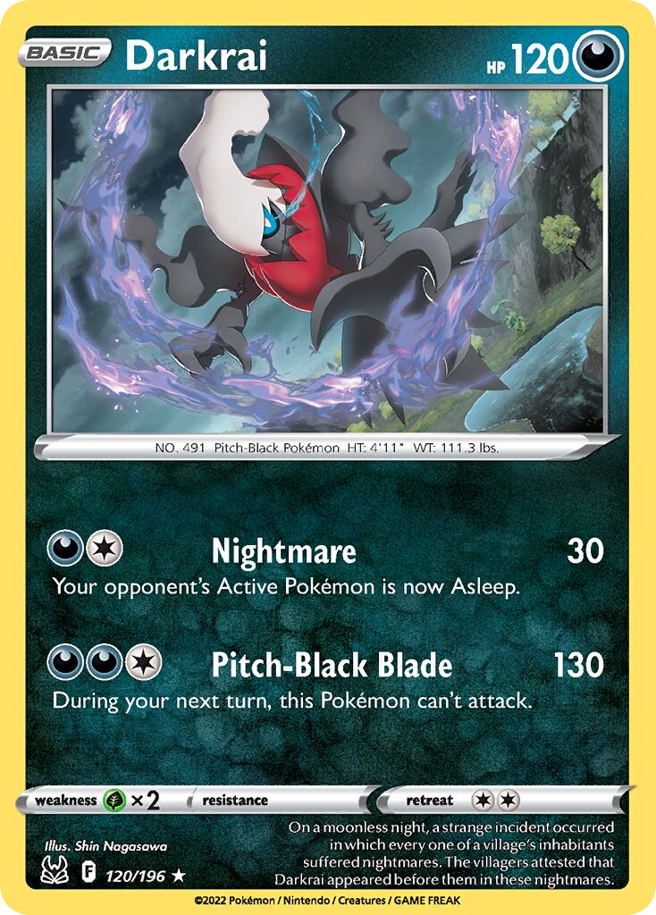Darkrai 120/247 — Lost Origin (English Pokémon TCG card)