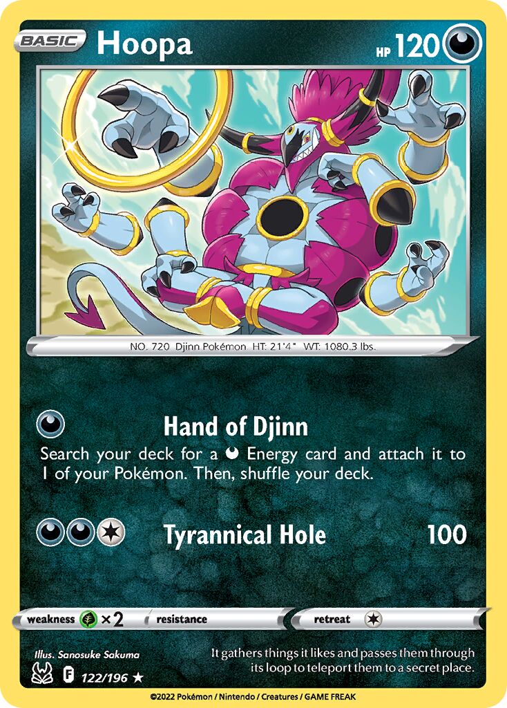 Hoopa 122/247 — Lost Origin (English Pokémon TCG card)