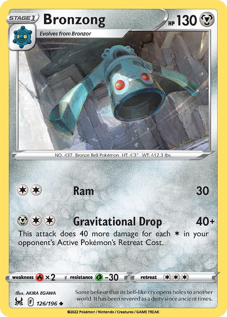 Bronzong 126/247 — Lost Origin (English Pokémon TCG card)