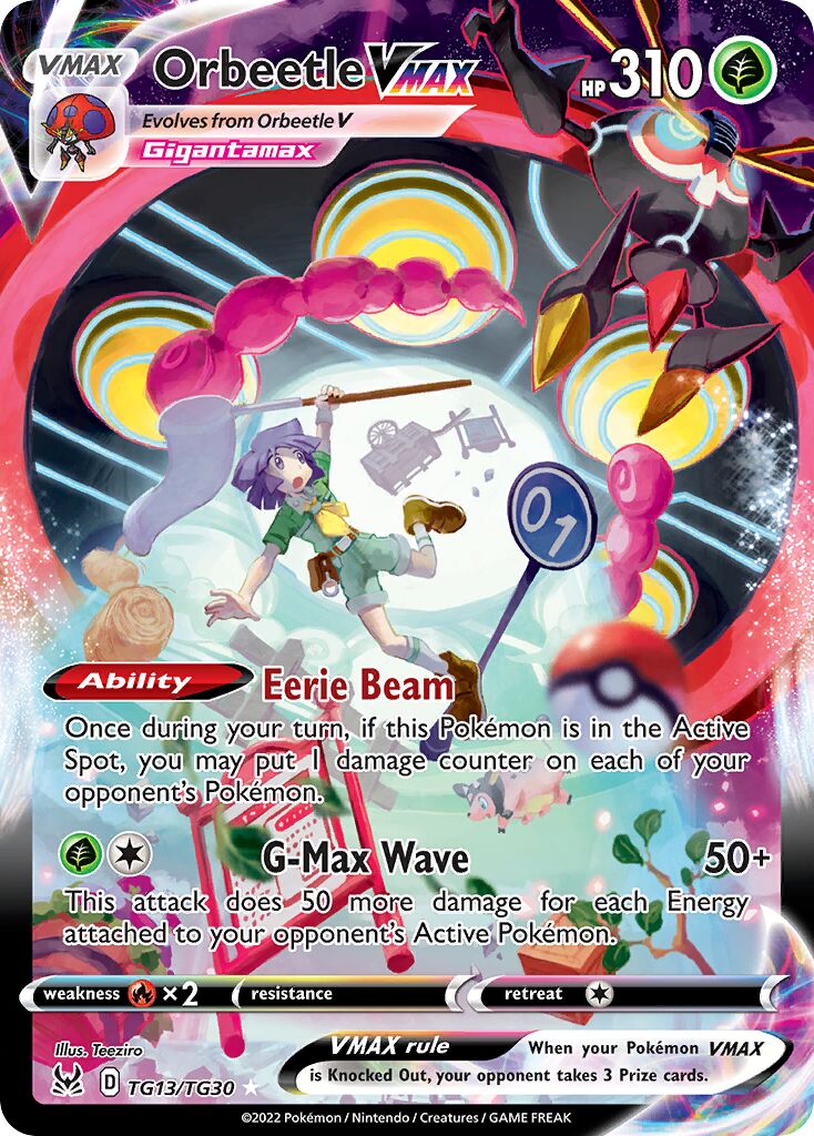 Orbeetle VMAX TG13 — Lost Origin (English Pokémon TCG card)