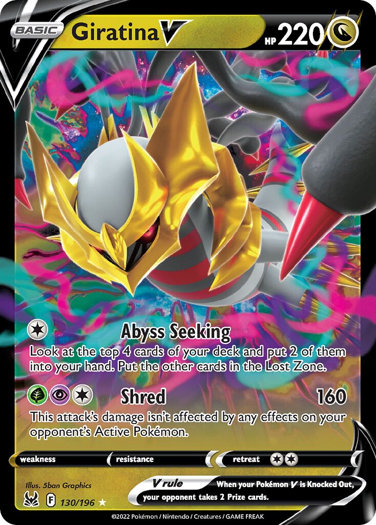 Giratina V 130/247 — Lost Origin (English Pokémon TCG card)
