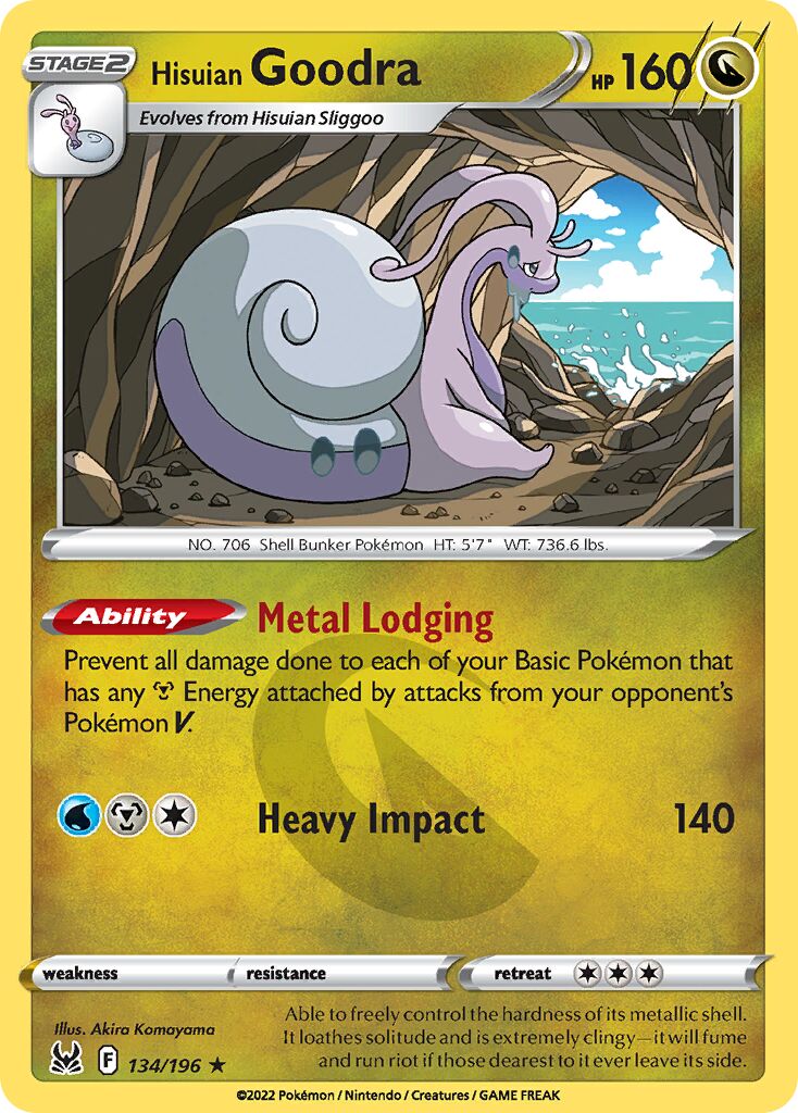 Hisuian Goodra 134/247 — Lost Origin (English Pokémon TCG card)