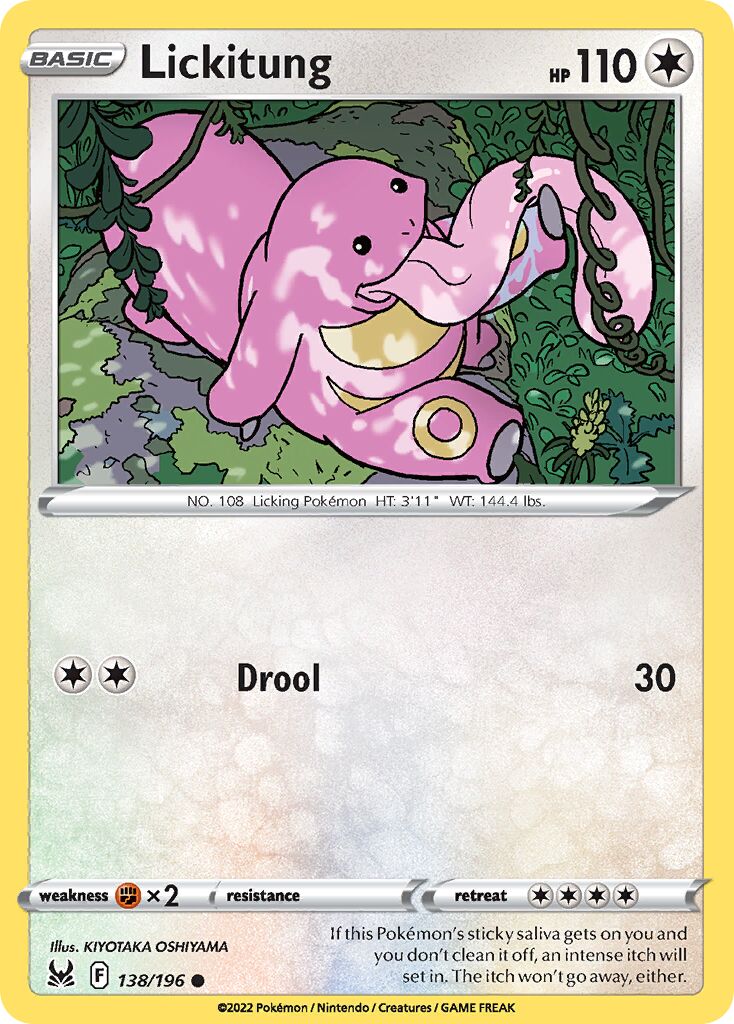 Lickitung 138/247 — Lost Origin (English Pokémon TCG card)