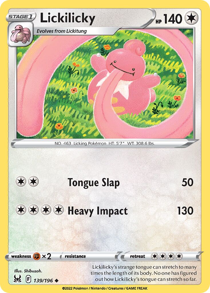 Lickilicky 139/247 — Lost Origin (English Pokémon TCG card)