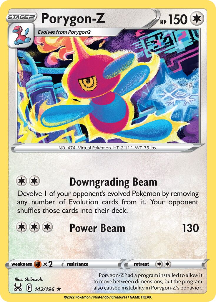 Porygon-Z 142/247 — Lost Origin (English Pokémon TCG card)