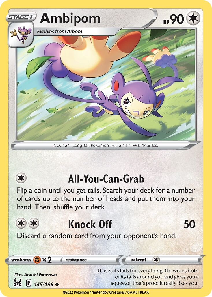 Ambipom 145/247 — Lost Origin (English Pokémon TCG card)
