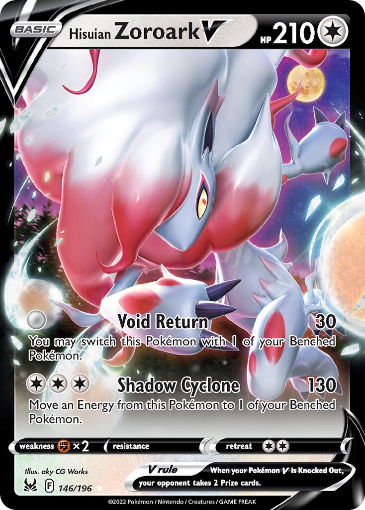 Hisuian Zoroark V 146/247 — Lost Origin (English Pokémon TCG card)