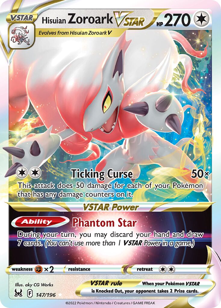 Hisuian Zoroark VSTAR 147/247 — Lost Origin (English Pokémon TCG card)