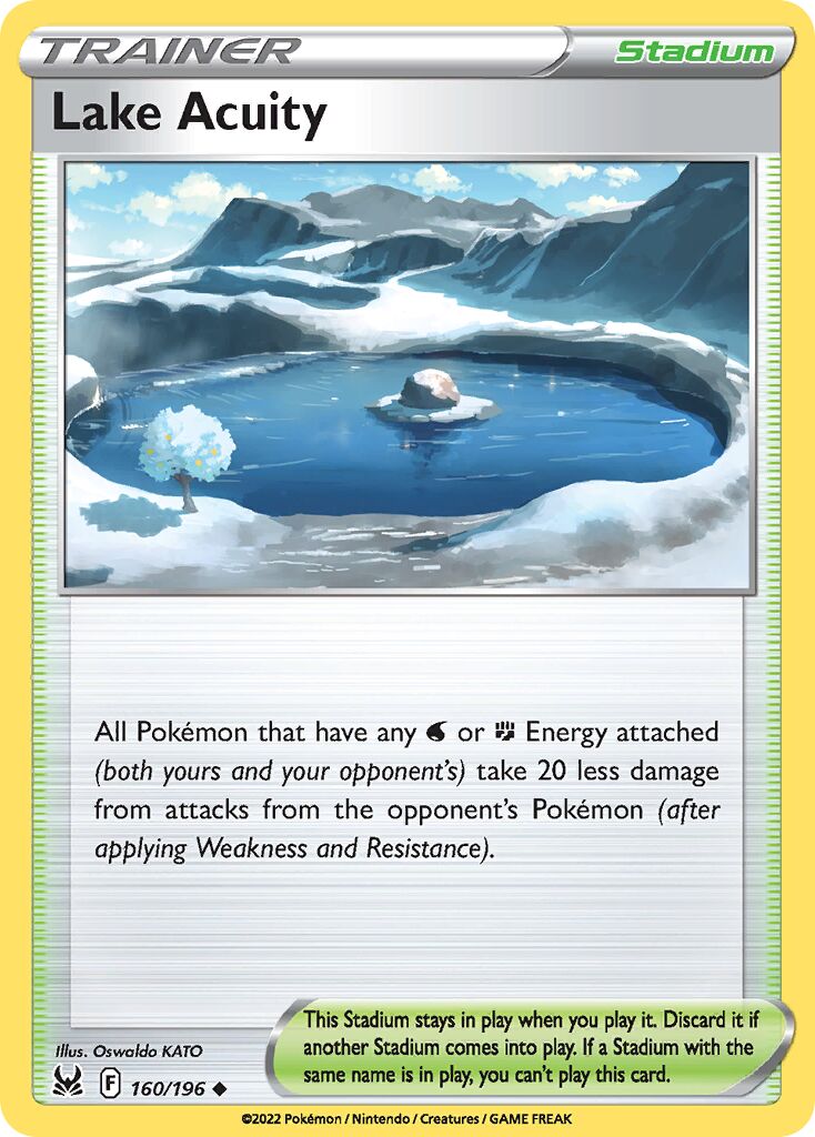 Lake Acuity 160/247 — Lost Origin (English Pokémon TCG card)