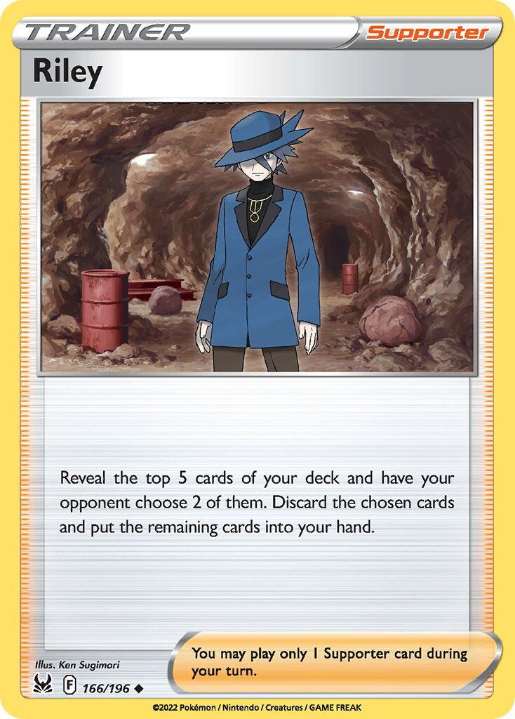 Riley 166/247 — Lost Origin (English Pokémon TCG card)