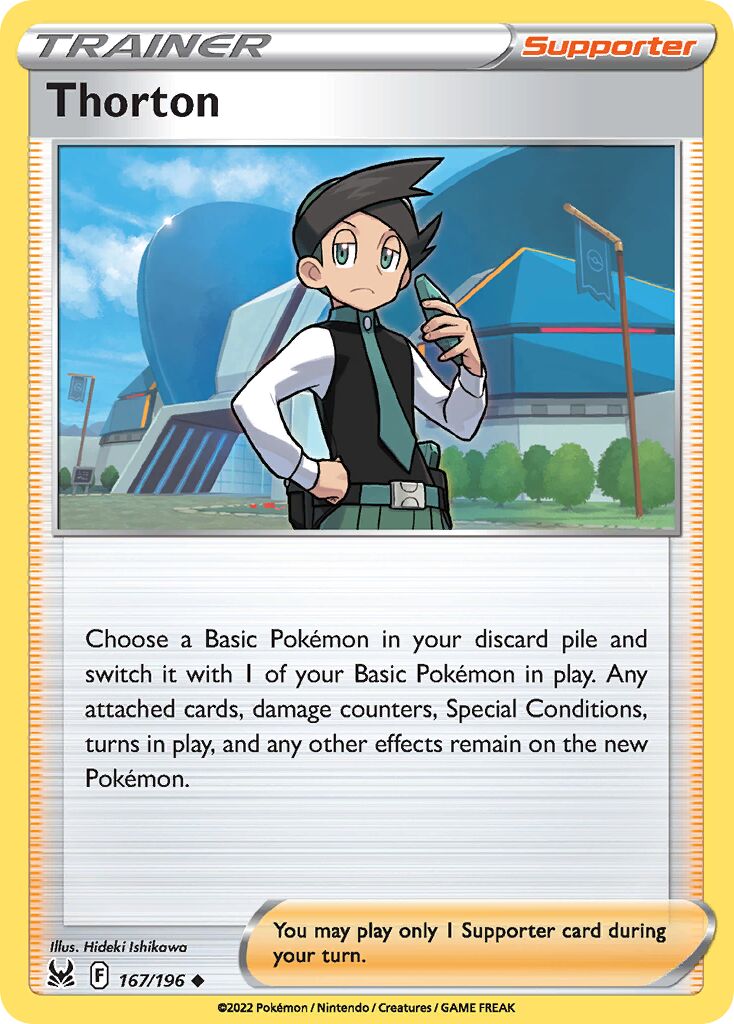 Thorton 167/247 — Lost Origin (English Pokémon TCG card)