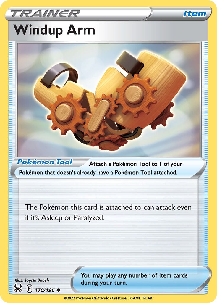Windup Arm 170/247 — Lost Origin (English Pokémon TCG card)