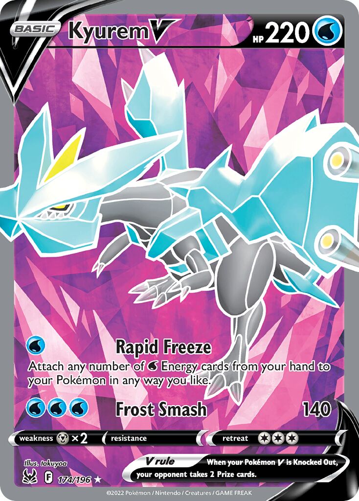 Kyurem V 174/247 — Lost Origin (English Pokémon TCG card)