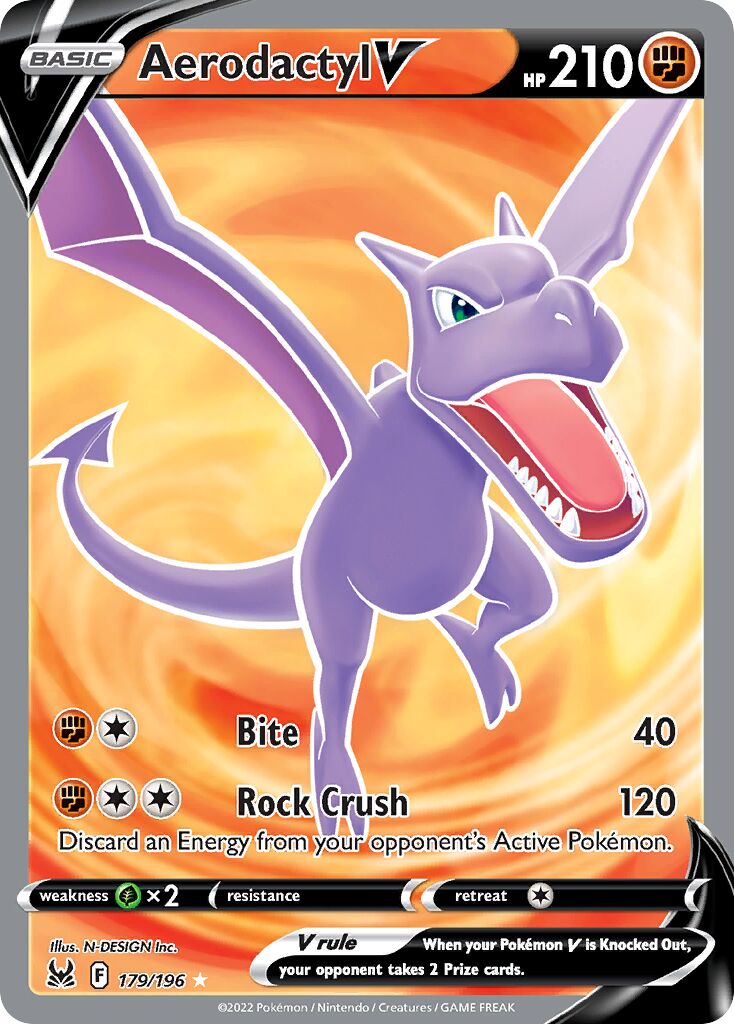 Aerodactyl V 179/247 — Lost Origin (English Pokémon TCG card)