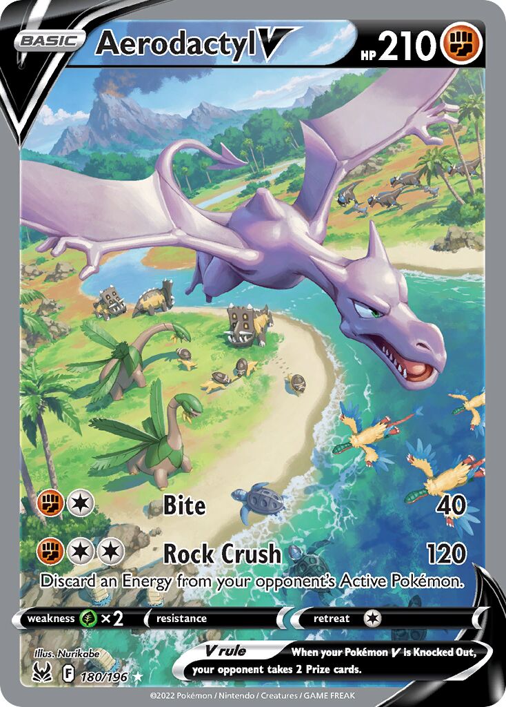 Aerodactyl V 180/247 — Lost Origin (English Pokémon TCG card)
