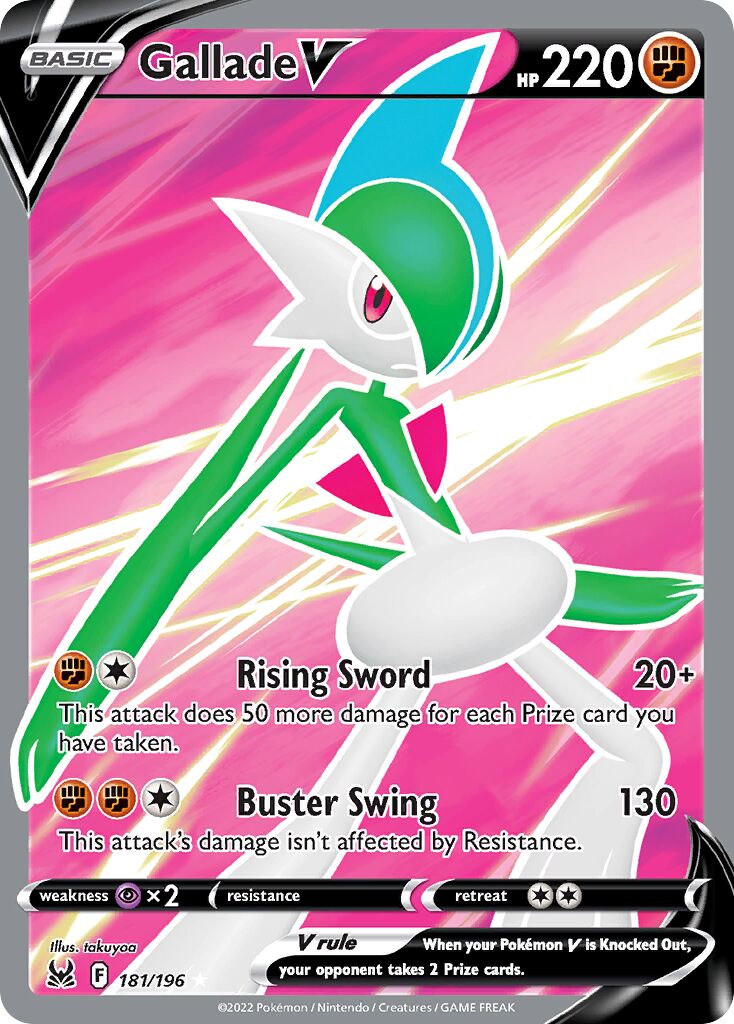 Gallade V 181/247 — Lost Origin (English Pokémon TCG card)