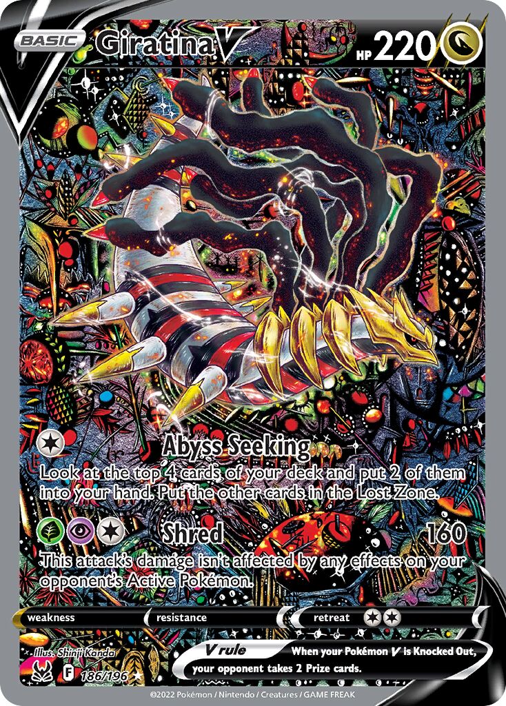 Giratina V 186/247 — Lost Origin (English Pokémon TCG card)