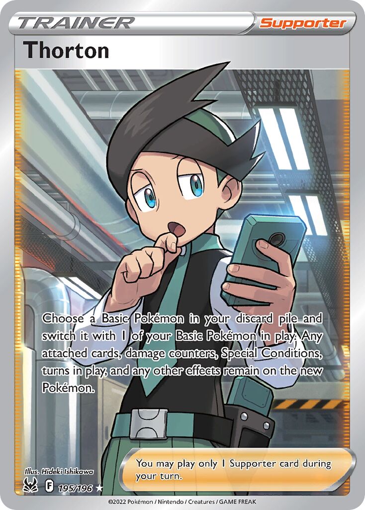 Thorton 195/247 — Lost Origin (English Pokémon TCG card)