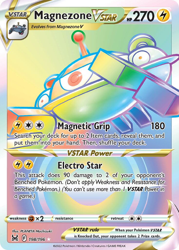 Magnezone VSTAR 198/247 — Lost Origin (English Pokémon TCG card)