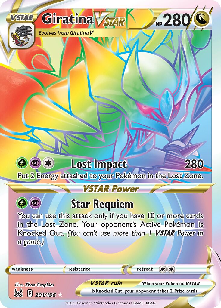 Giratina VSTAR 201/247 — Lost Origin (English Pokémon TCG card)