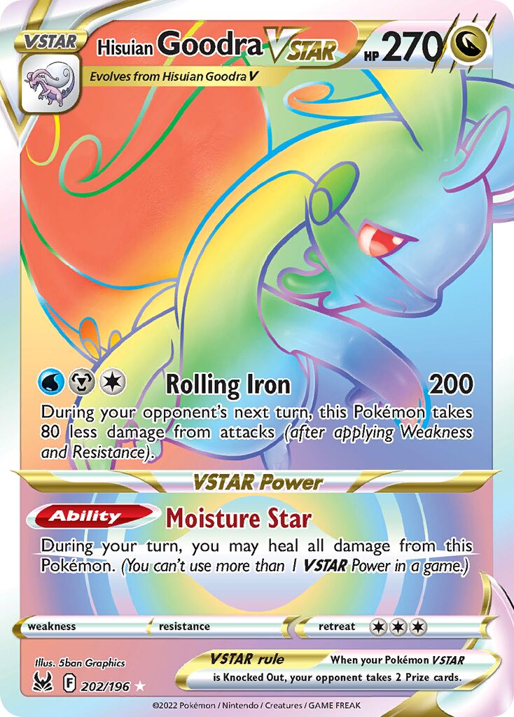 Hisuian Goodra VSTAR 202/247 — Lost Origin (English Pokémon TCG card)