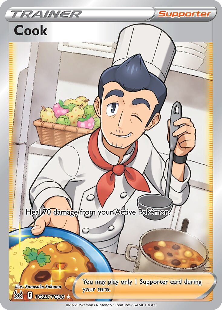 Cook TG25 — Lost Origin (English Pokémon TCG card)