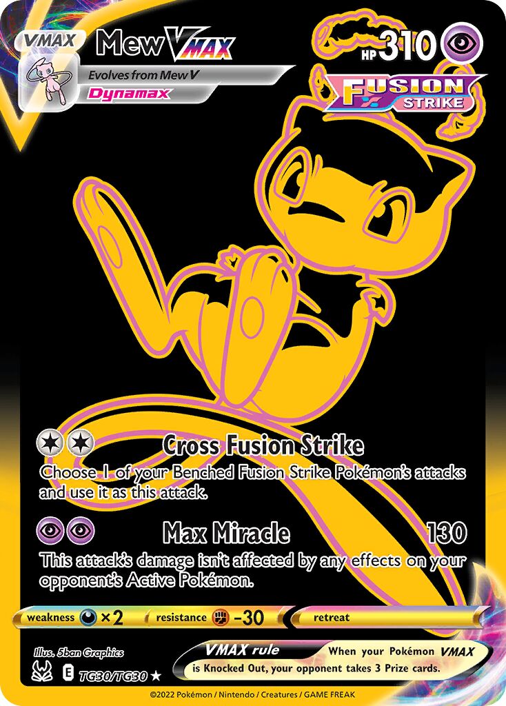 Mew VMAX TG30 — Lost Origin (English Pokémon TCG card)