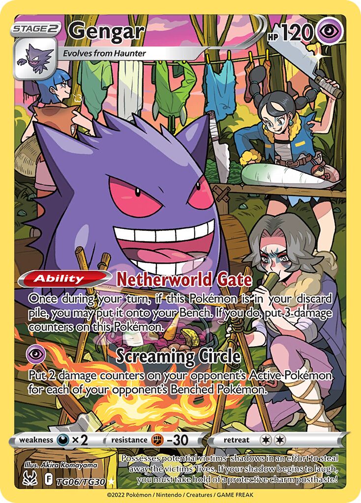 Gengar 006/30 — Lost Origin (Trainer Gallery) (English Pokémon TCG card)