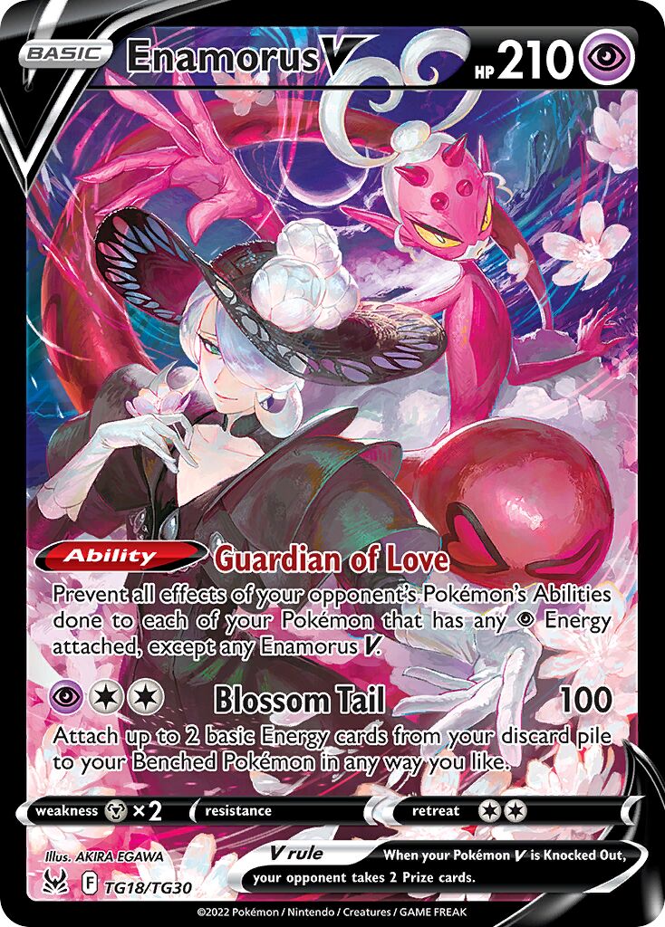 Enamorus V 018/30 — Lost Origin (Trainer Gallery) (English Pokémon TCG card)